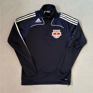 New York Red Bulls Training Top By Adidas 10/11 Navy Jacket